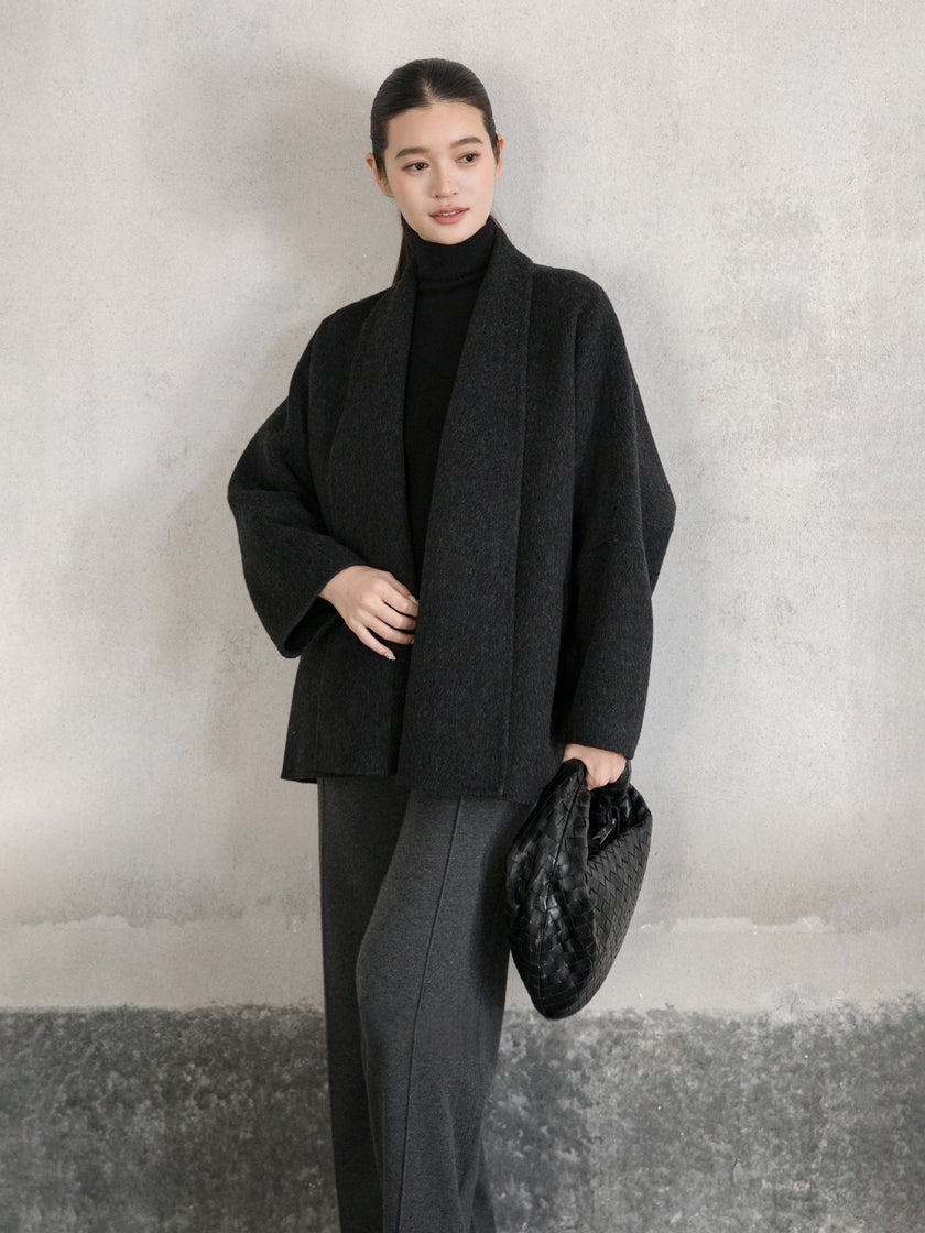 Veste en laine réversible