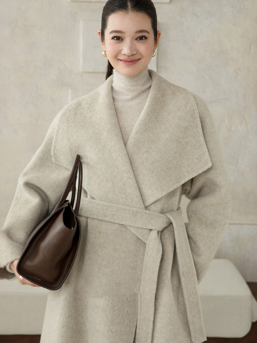 Soft-Structured Wool Coat