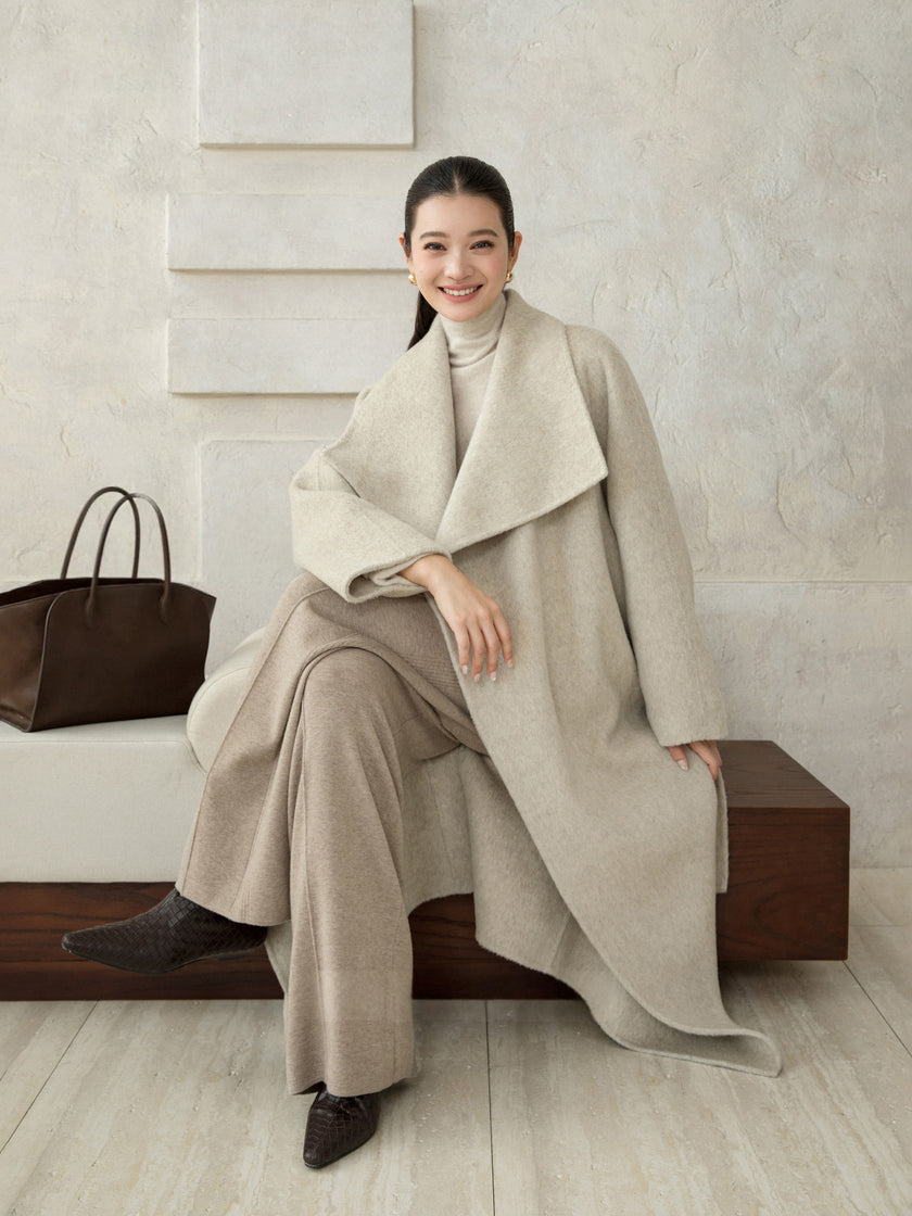 Soft-Structured Wool Coat