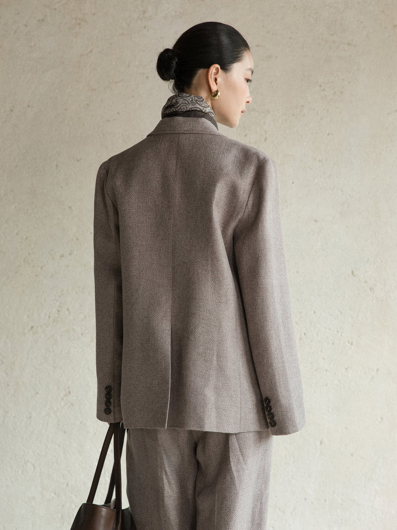 Eira Relaxed Linen-Blend Blazer