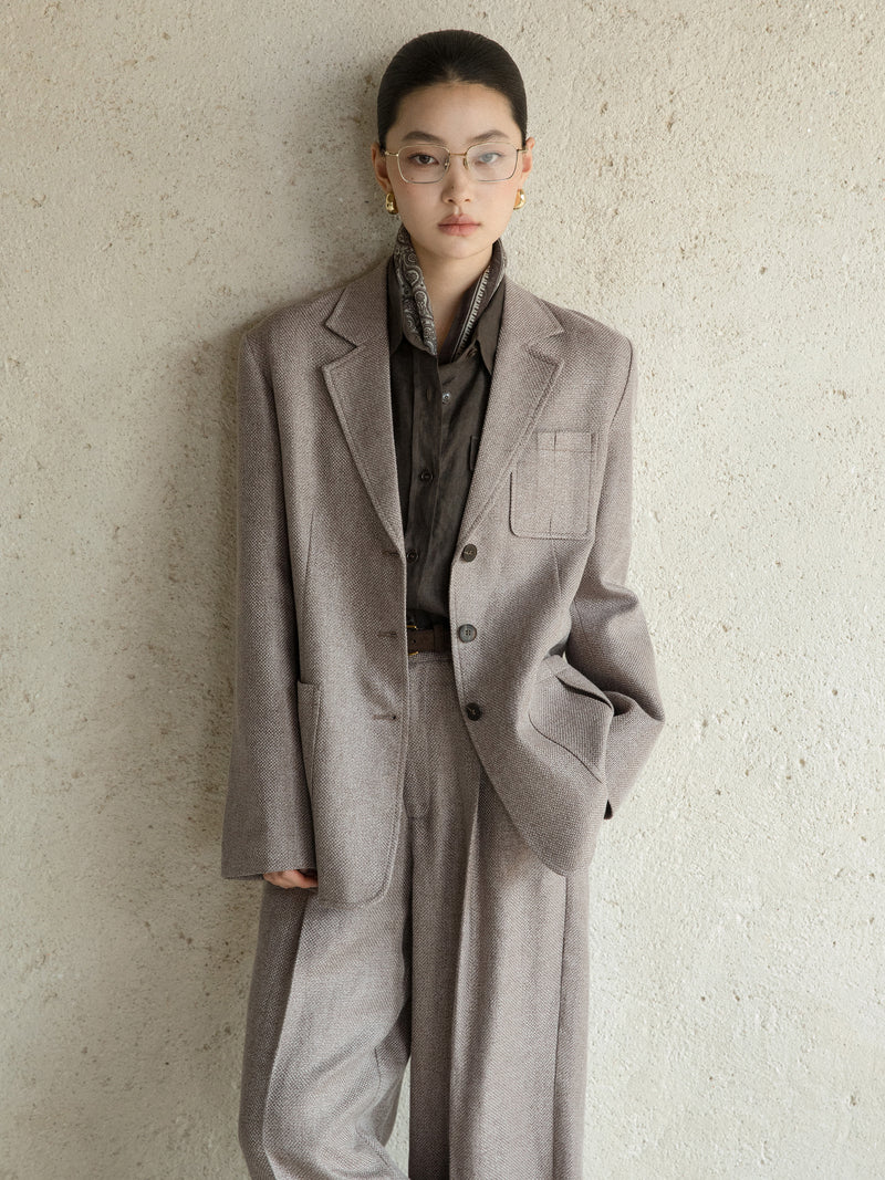 Eira Relaxed Linen-Blend Blazer