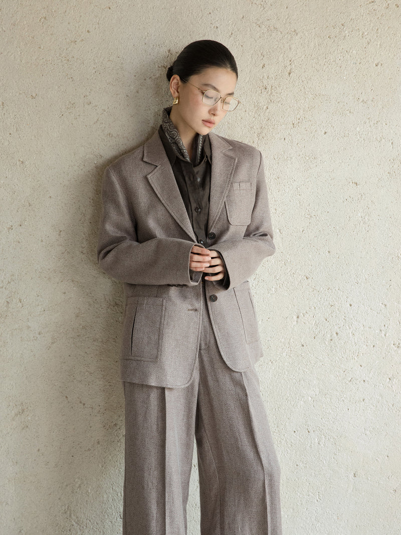 Eira Relaxed Linen-Blend Blazer