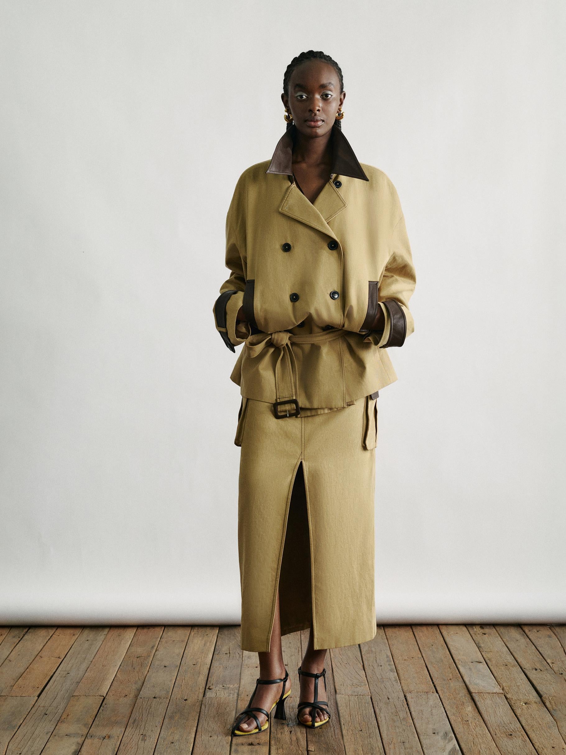 r**様 deres weightlessness silk trench co Trench Coats – hemi blurr