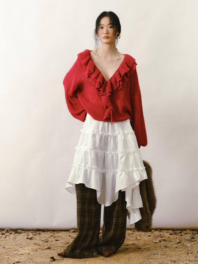 Aero Mohair col en V