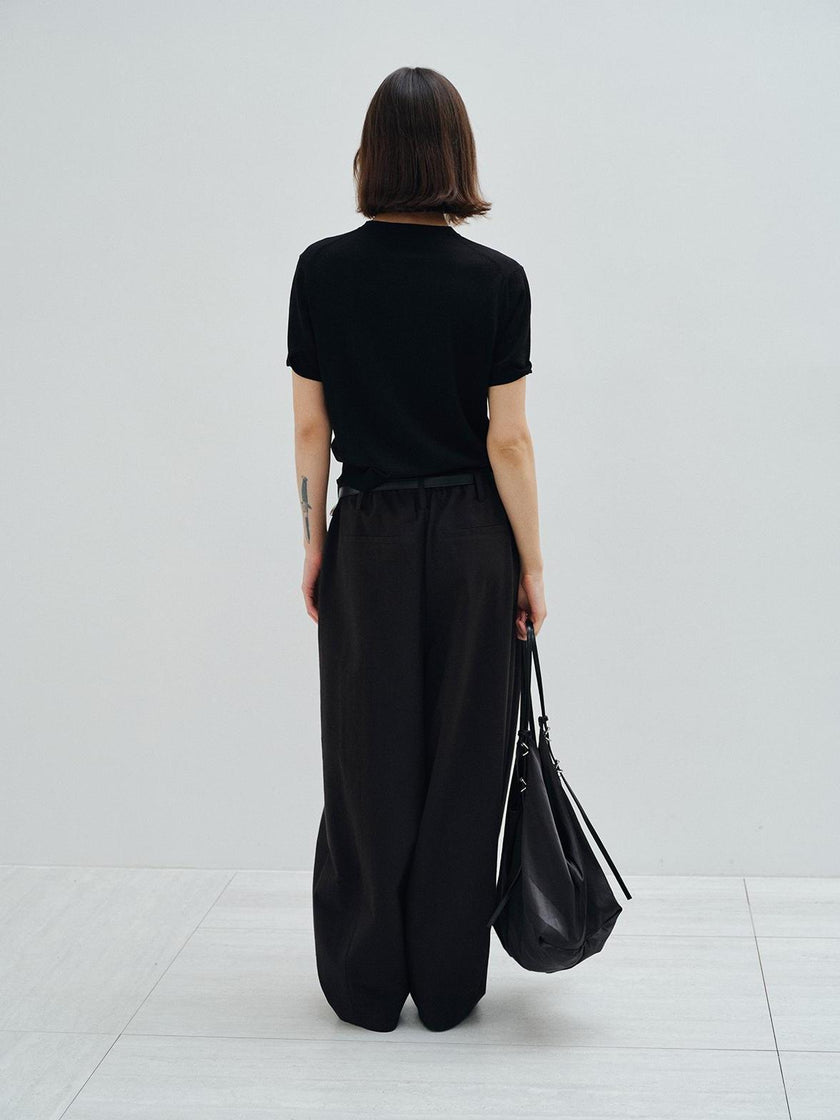 Umber Line Wool Trouser