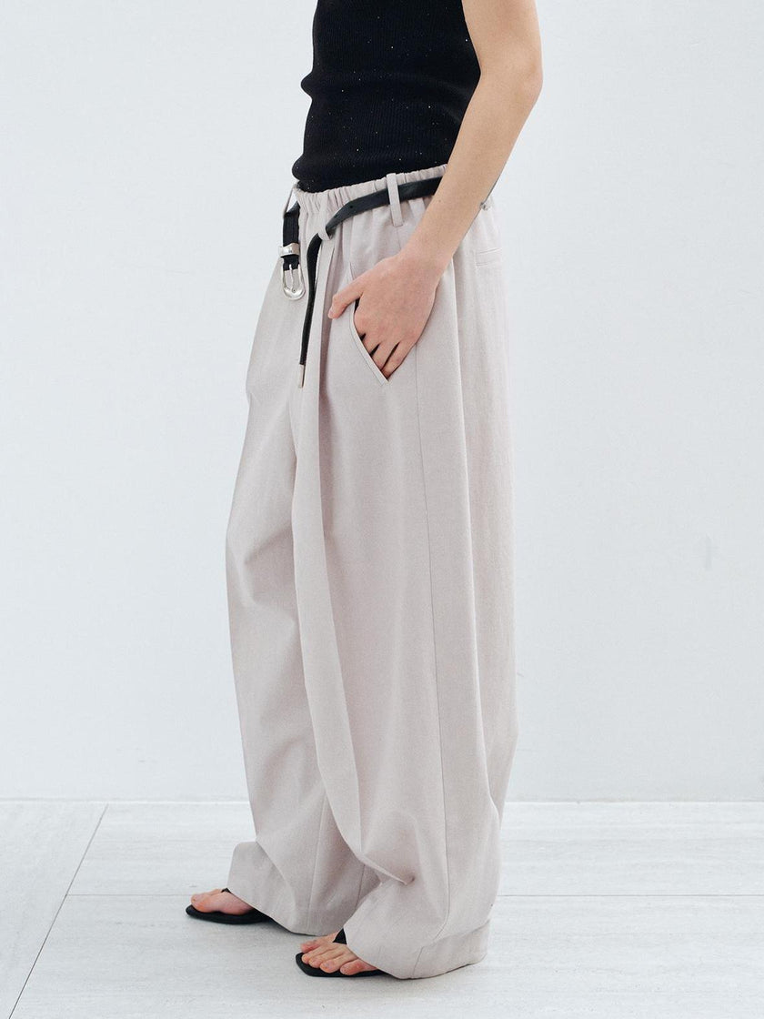 Umber Line Wool Trouser