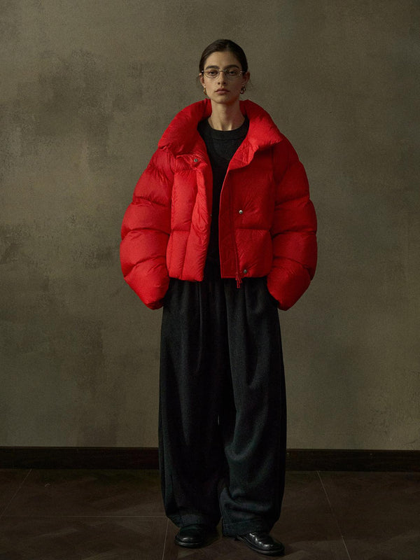 Arcadia Stand-Collar Puffer Jacket