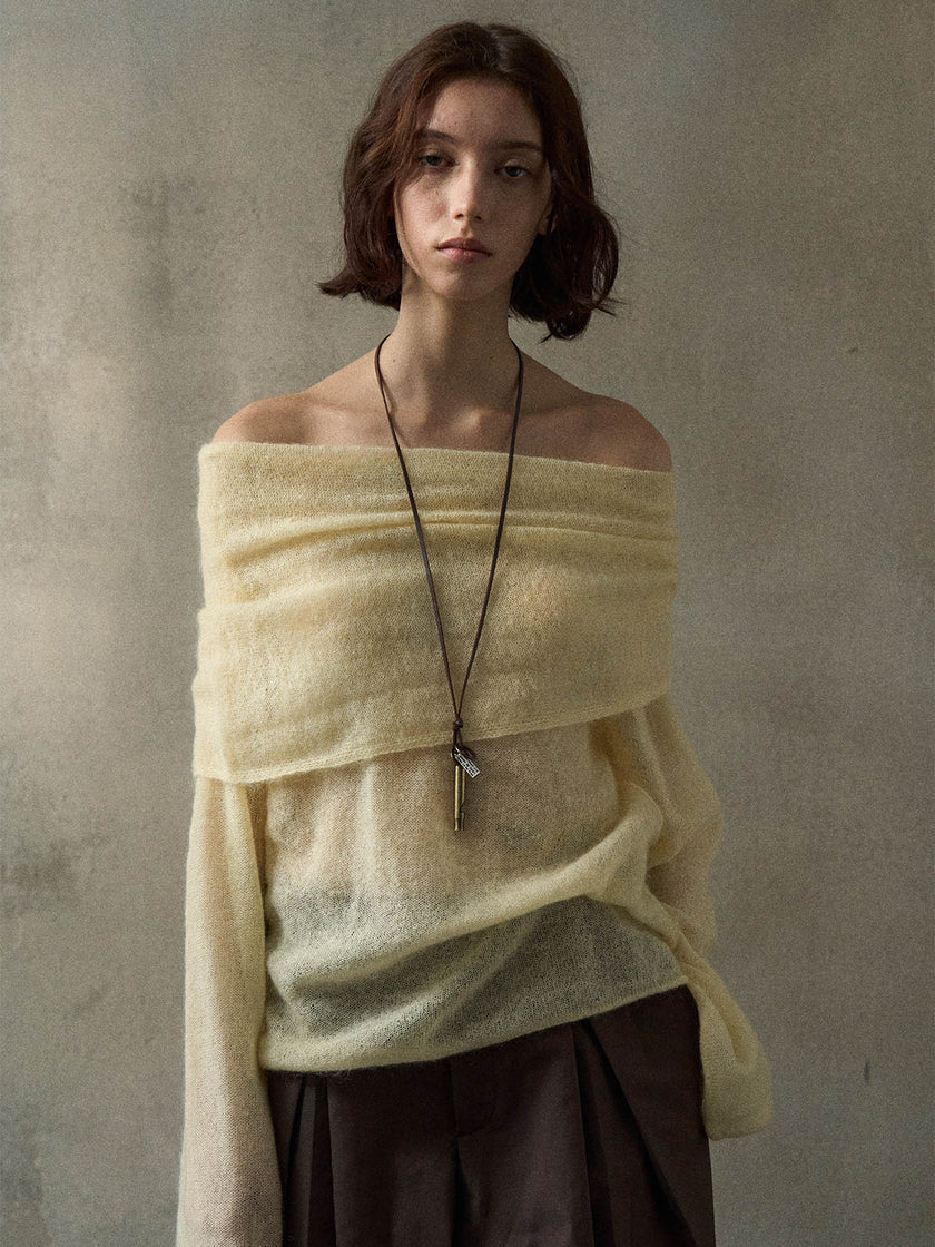 Cala Jersey de Hombros Descubiertos