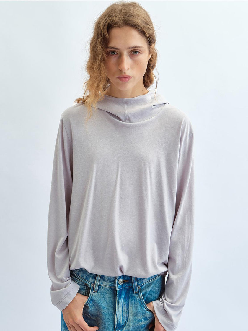 Haut à Capuche Drapé