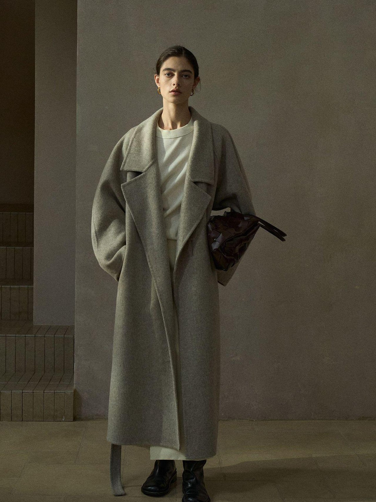 Echelon Notched Wool Coat