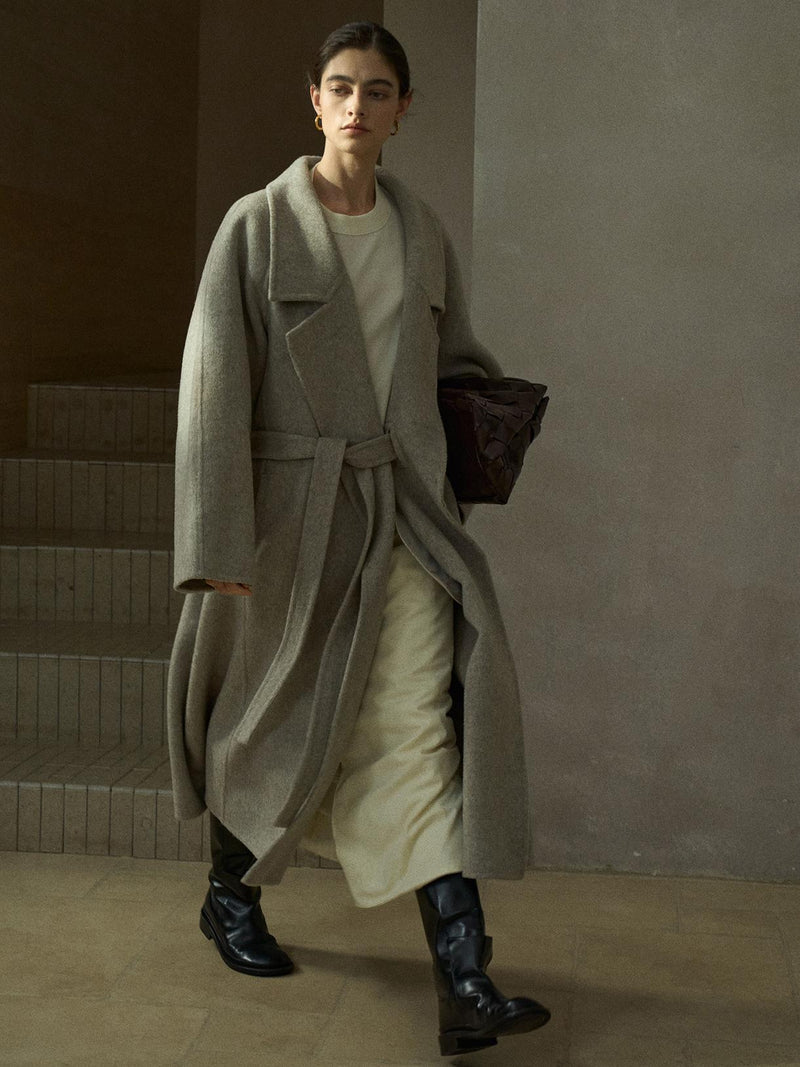 Echelon Notched Wool Coat