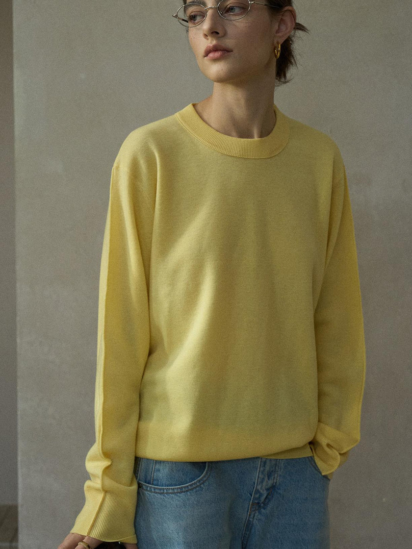 Seren Pull en Laine Col Rond