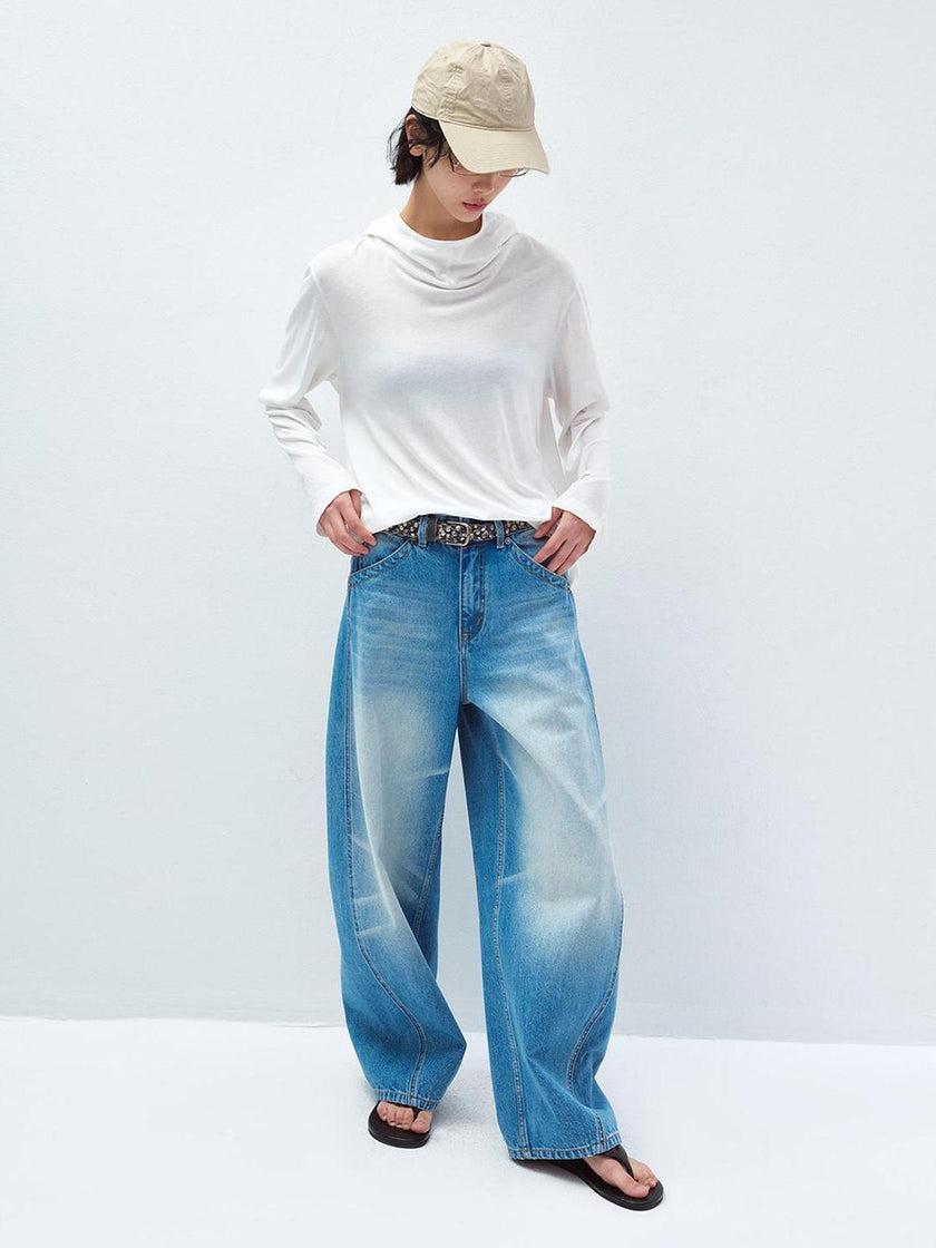 Haut à Capuche Drapé