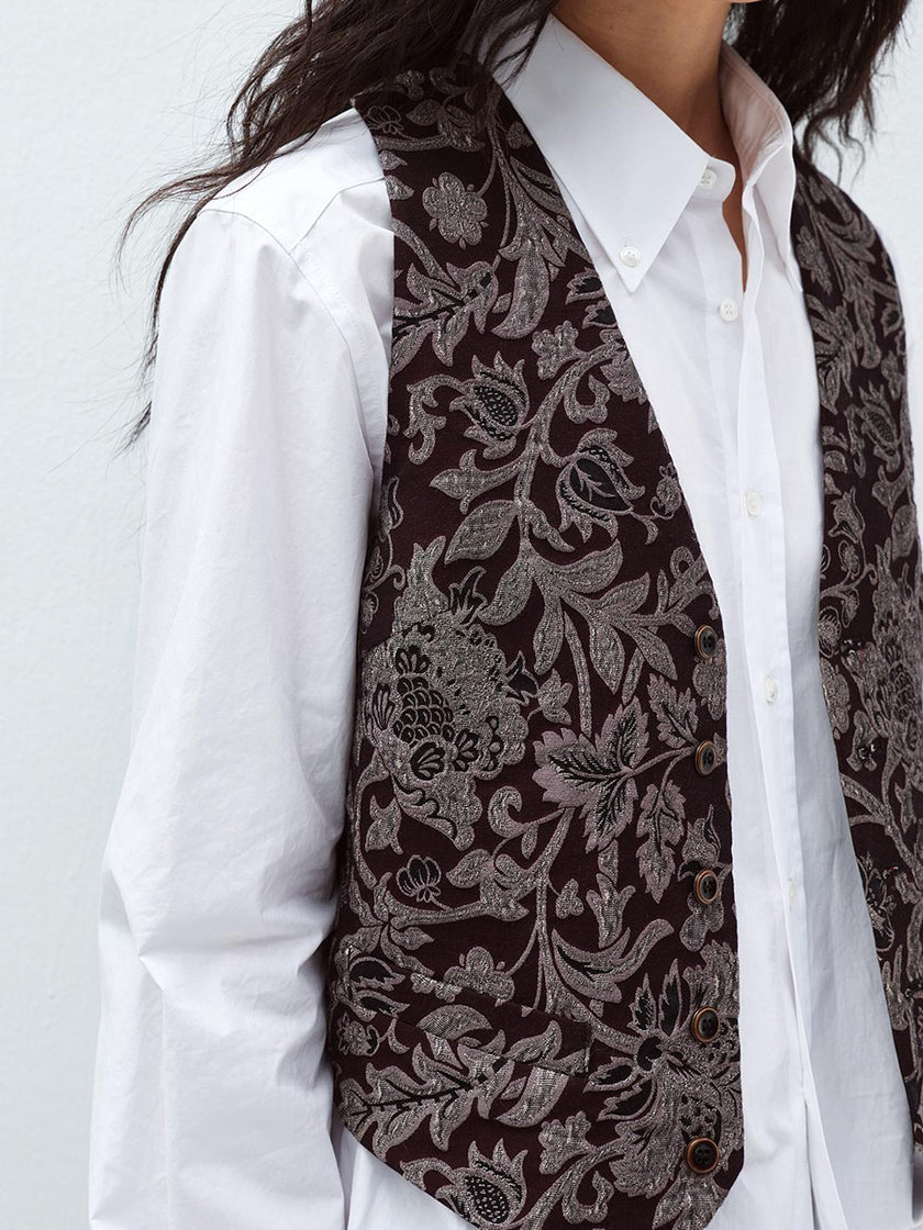 Gilet Tailleur en Tapisserie