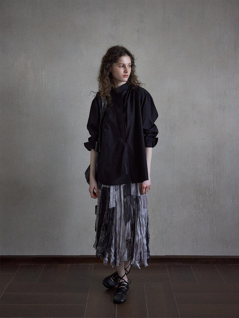 Sable Tie-Placket Shirt