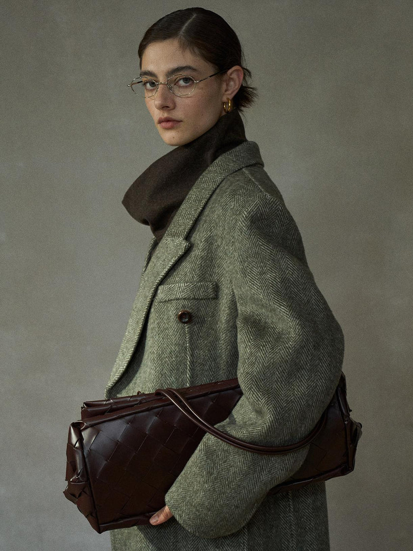 Meridian Manteau en Laine Réversible