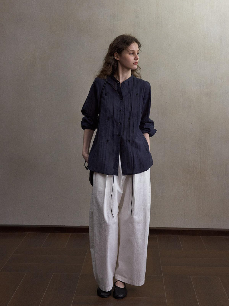 Camisa de mezcla de seda Opal Trace