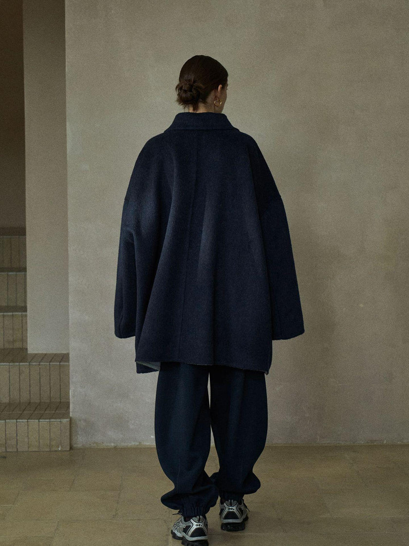 Cadenza Manteau en Laine Réversible