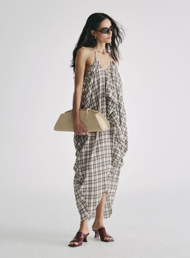 Lumen Halter Cotton Dress