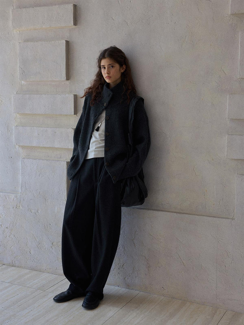 Pull cardigan en laine Glyph