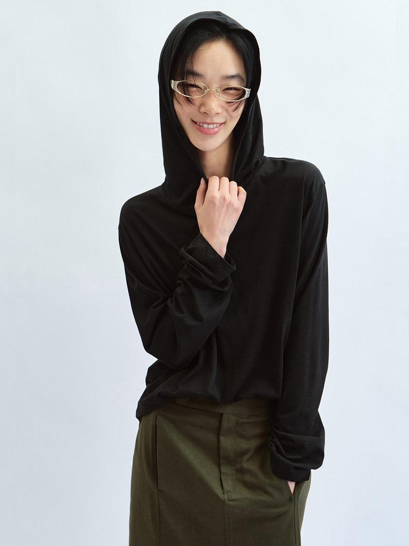 Haut à Capuche Drapé