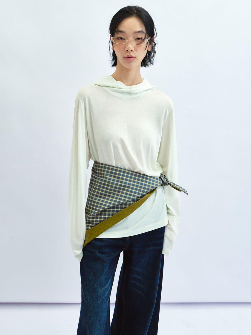 Haut à Capuche Drapé