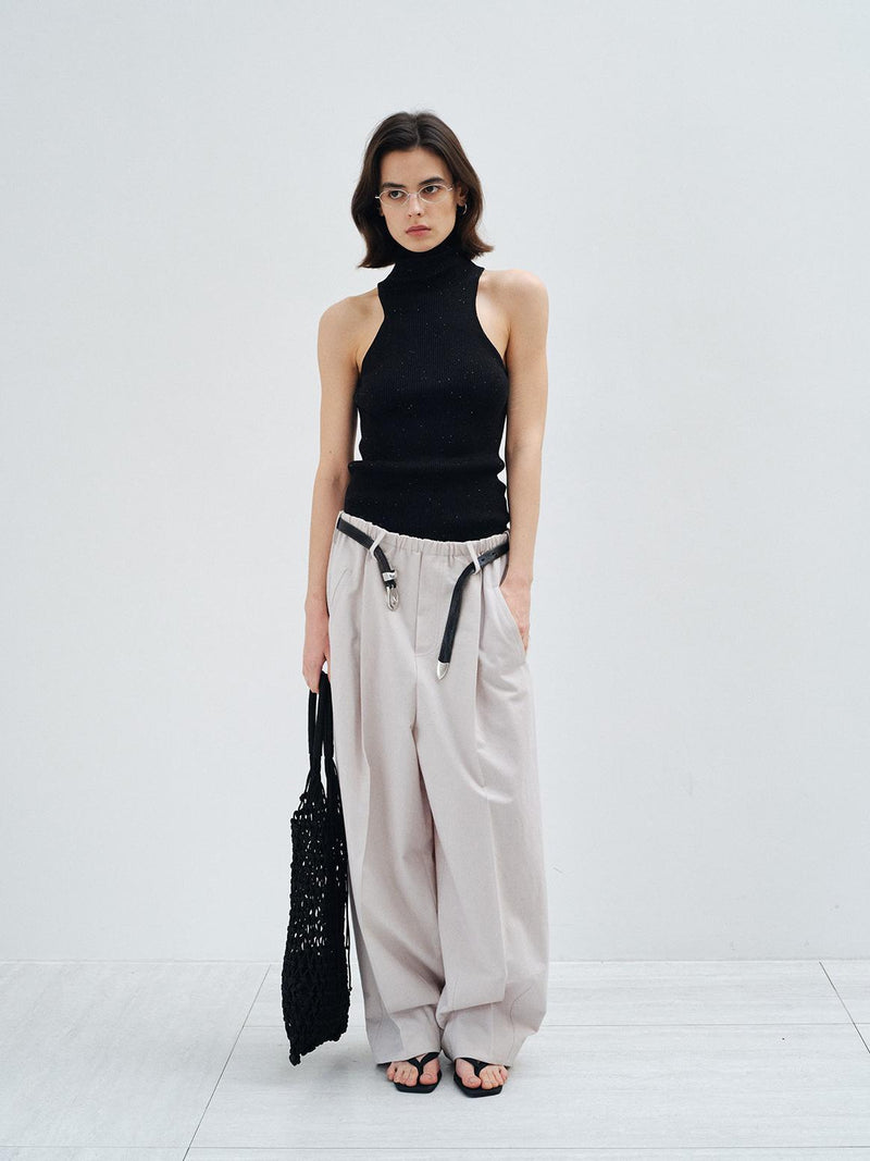 Umber Line Wool Trouser