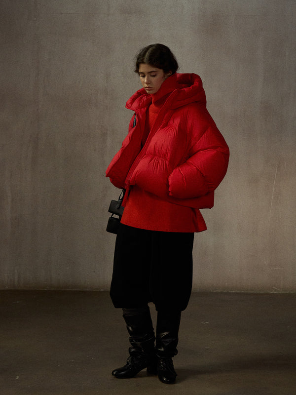 Fjord Cropped Cushioned Puffer Jacket