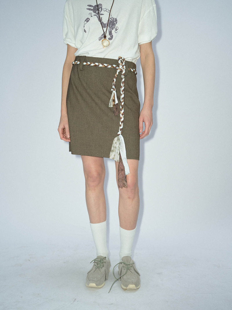 Elix Braided Belt Skirt