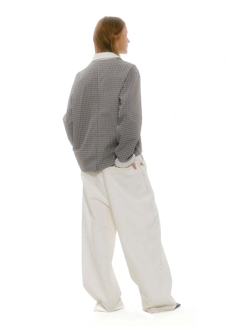 Silica Contrast-Collar Shirt