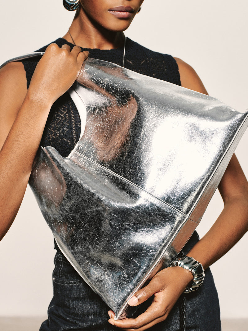 Slouchy Leather Tote