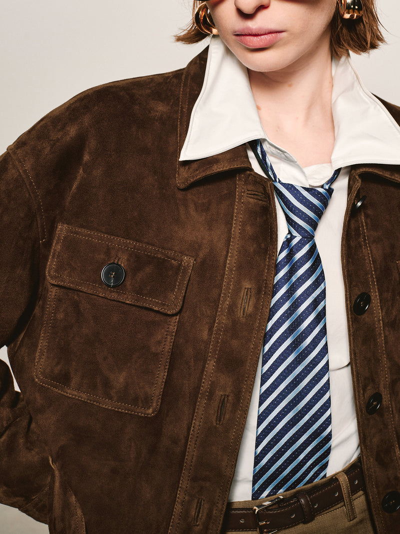 Suede Utility Field Jacket
