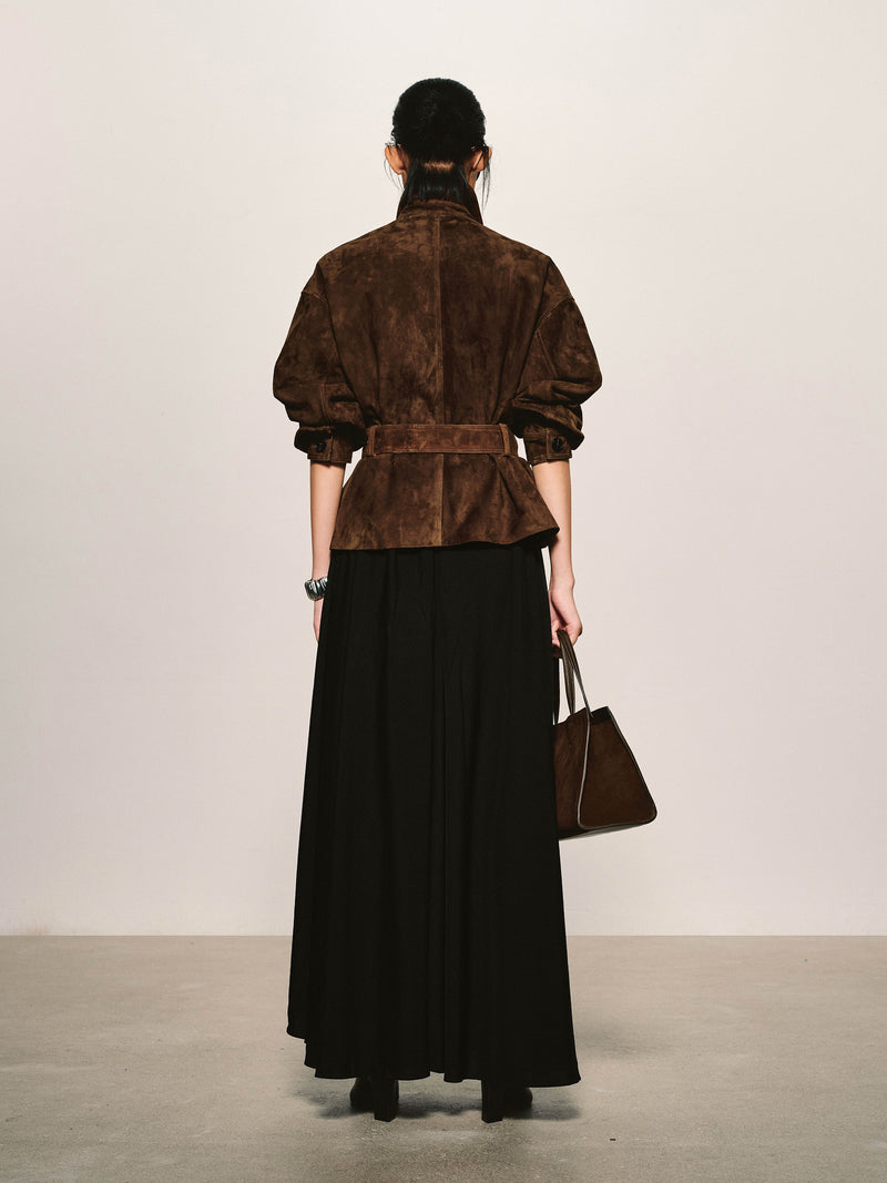 Suede Utility Field Jacket